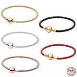 925 Silver Mesh Braided Bracelet for Beads DIY Gift