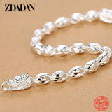 925 Silver Dragon Bracelet Chain for Men