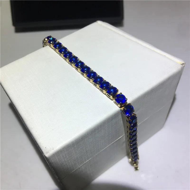 4mm AAAAA Zircon cz Silver Tennis Bracelet for Women Men