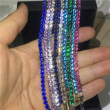 4mm AAAAA Zircon cz Silver Tennis Bracelet for Women Men