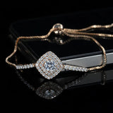 925 Sterling Silver Tennis Bracelet Bangle CZ Wedding Gift
