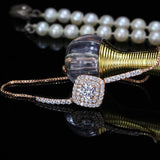 925 Sterling Silver Tennis Bracelet Bangle CZ Wedding Gift