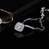 925 Sterling Silver Tennis Bracelet Bangle CZ Wedding Gift