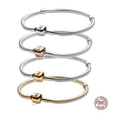 S925 Sterling Silver Snake Bone Bracelet for High-End Pendant DIY