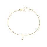 925 Sterling Silver Zircon 14K Chain Bracelet Punk Jewelry