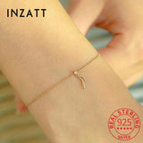 925 Sterling Silver Zircon 14K Chain Bracelet Punk Jewelry