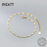 925 Sterling Silver Flakes Chain Anklet for Women