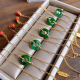 Hetian Chalcedony Adjustable Bracelet Retro Unique Ancient Craftsmanship Female