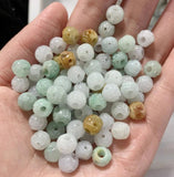 Natural Emerald Jade Money Bead Bracelet 10mm Woman Amulet