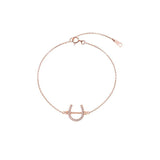 925 Silver Zircon U Chain Bracelet Women Party Jewelry