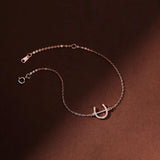 925 Silver Zircon U Chain Bracelet Women Party Jewelry