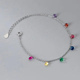925 Silver Zircon Water Drop Bracelet for Women