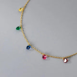 925 Silver Zircon Water Drop Bracelet for Women