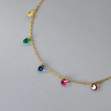 Colorful Diamond 925 Sterling Silver Women's Bracelet