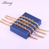 Butterfly Square Rose Red Jewelry For Women Pretty Style Bracelet