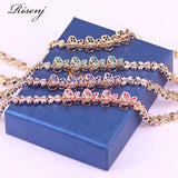 Butterfly Square Rose Red Jewelry For Women Pretty Style Bracelet