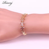 Butterfly Square Rose Red Jewelry For Women Pretty Style Bracelet