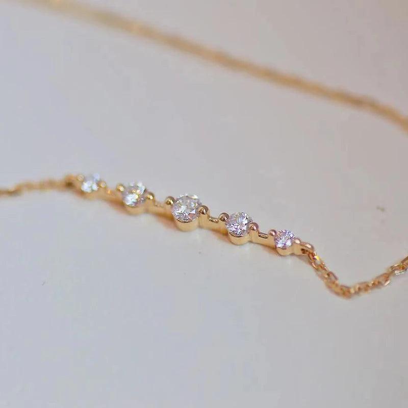 925 Silver Zircon Charm Bracelet Women Party Fine Jewelry Summer