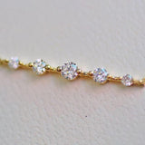 925 Silver Zircon Charm Bracelet Women Party Fine Jewelry Summer