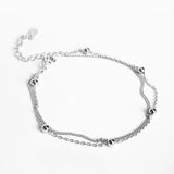 Double Layer Bracelets For Women Silver 925 Sterling Jewelry