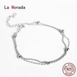 Double Layer Bracelets For Women Silver 925 Sterling Jewelry