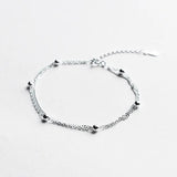 Double Layer Bracelets For Women Silver 925 Sterling Jewelry