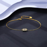 925 Silver Charm CZ Beads Bracelet for Women Jewelry Christmas Gift