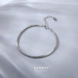 925 Sterling Silver Link Chain Friendship Bracelet Wedding Party Jewelry