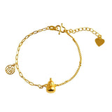24KT Calabash Bracelet for Women, Bride Party Gift