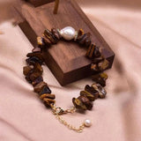 Tiger's Eye Pearls Bracelet Glowing Spirituality Wristband