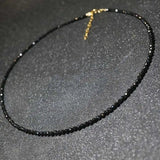 3MM Natural Spinel Beads Necklace 18 inch Bohemia Yoga Colorful Inspiration