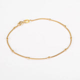 S925 Sterling Silver Spacer Bead Chain Bracelet for Women