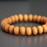 8mm Sandalwood Beads Bracelet Fancy Chakra Pray Wrist