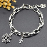 S925 Silver Cross Roulette Bracelet for Women