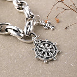 S925 Silver Cross Roulette Bracelet for Women