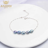 925 Silver Bracelet Baroque Jewelry Women Freshwater Pearl