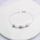 925 Silver Bracelet Baroque Jewelry Women Freshwater Pearl