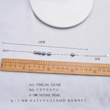 925 Silver Bracelet Baroque Jewelry Women Freshwater Pearl