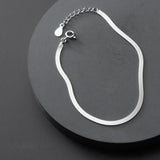 925 Sterling Silver Snake Chain Bracelet Women's Fine Jewelry