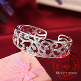925 Silver Branch Bracelets for Women High Lady Gift
