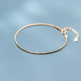 Golden Snake Bone Chain Charm Bracelet 925 Sterling Silver