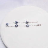 925 Silver Baroque Pearl Bracelet Freshwater 6-7mm