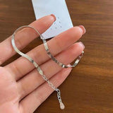 925 Silver Snake Bracelet Minimalist Style Birthday Gift Women