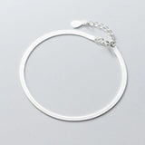 925 Silver Snake Bracelet Minimalist Style Birthday Gift Women