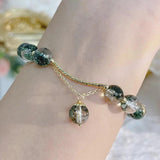 Ruifan Green Chorite Crystal Beaded Bracelet Women Party Jewelry YBR839