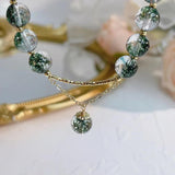 Ruifan Green Chorite Crystal Beaded Bracelet Women Party Jewelry YBR839