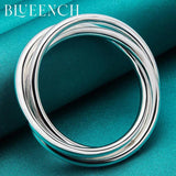 925 Silver Multi-Ring Bracelet For Women's Wedding Party