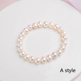 Natural Freshwater Pearl Bracelets Bangles for Women with Classic Jewelry Gift