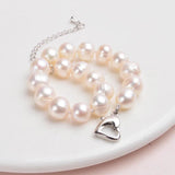 Natural Freshwater Pearl Bracelets Bangles for Women with Classic Jewelry Gift