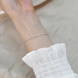 Freshwater Pearl Stacking Bracelet 925 Silver Jewelry Women